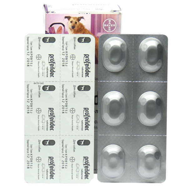 Профендер profender таблетки від глистів для собак, 1 таблетка
