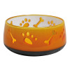 Миска CROCI Doggy, пластик, напівпрозора, прогумоване дно, оранж, 0,3л, 10см