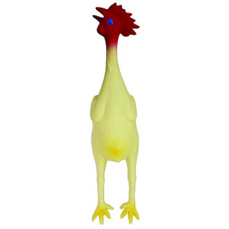 Іграшка для собак TETRAPET Toys Fun, латексна Курка з пищалкою, 22,5 см