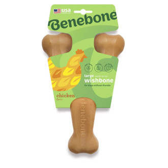Жувальна іграшка Benebone Wishbone Chicken Large важіль зі смаком курки для собак вагою до 40 кг, розмір L (872400)