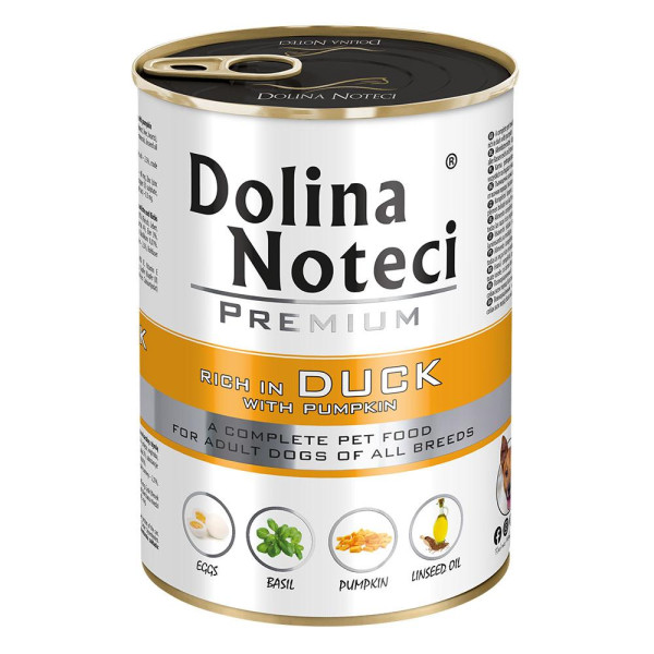 Корм конс.Dolina Noteci Premium  для собак з качкою та гарбузом, 400 гр
