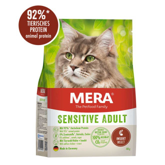 Мера Mera Cats Sensitive Adult Insect сухий корм із білком комах для котів із чутливим шлунком, 400 гр (038774 - 8714)