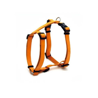 Шлея CROCI GLOSSY H, (глянцева  штучна шкіра лак +нейлон), помаранчева  1,5/46x66см