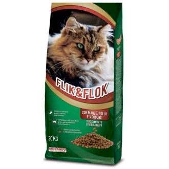 Морандо Morando Cat Flik & Flock Chicken & Beef сухий корм з яловичиною, куркою та злаками для дорослих кішок усіх порід, 20 кг