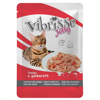 Пауч для котів CROCI, тунець/креветки в желе, 70 г