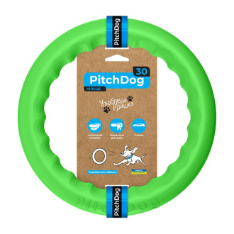 Пітч Дог Collar PitchDog30 ігрове кільце для апортування собак, діаметр 28 см, колір салатовий