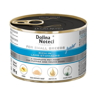Корм конс.Dolina Noteci Premium  для цуценят,юніорів собак маленьких порід з рубцем ягнятини, 185 гр