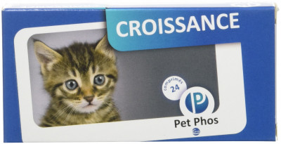 Ceva Pet Phos Croissance Cat вітамінно-мінеральна добавка для кошенят, вагітних та годуючих кішок, 24 таблетки