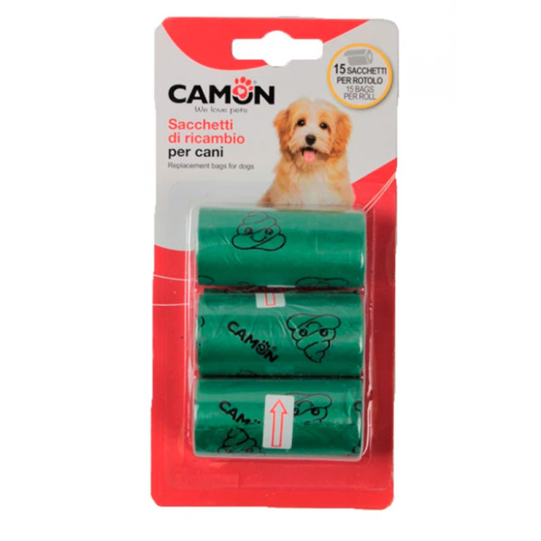 Пакети для собачих фекалій CAMON під брелок-диспенсер арт.B523/P, 6 см