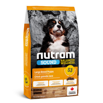 Нутрам S3 Nutram Sound BW Puppy Large Breed сухий корм з куркою для цуценят великих порід, 20 кг (S3_(20kg)