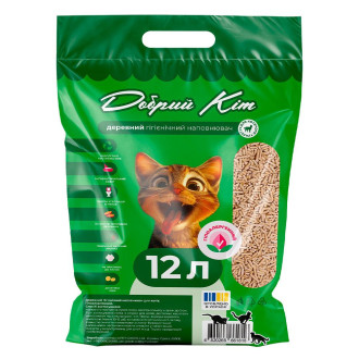 Наповнювач  деревний Добрий Кіт,  3кг