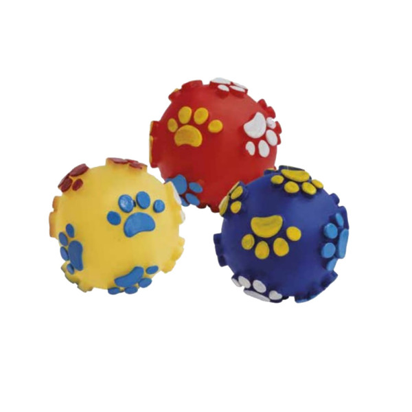 Іграшка для собак CROCI М'яч з лапкою, вініл, 8 см