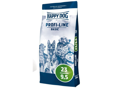 Happy Dog Profi-Line Basic 23/9,5 сухий корм для дорослих собак із нормальною потребою в енергії, 20 кг (3129)