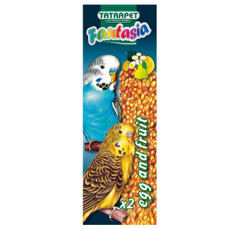 Колосок TETRAPET Fantasia для хвилястих папуг, екзот.фрукти/яйця, 90 гр, 18-19 см