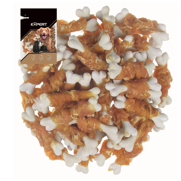 Ласощі для собак TETRAPET Expert, кальцієві кісточки з куркою, 80 г
