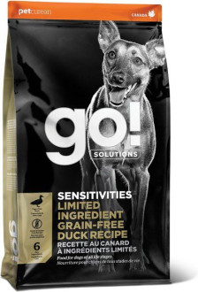 Гоу! Gо! Sensitivites LID Grain Free Duck Recipe беззерновий сухий корм із качкою для цуценят і собак, 10 кг (FG00049)