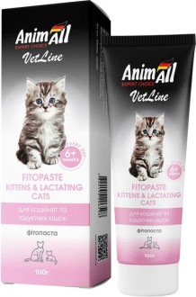 Фітопаста Анімал AnimAll VetLine Kittens & Lactating Cats вітаміни для кошенят і кішок, що годують, 100 гр
