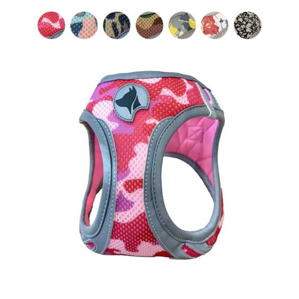 Шлея CROCI HIKING REFLECTIVE, мілітари, нейлон, XS 30-33 см