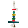 Іграшка для птахів TETRAPET Dodo, підвіска кольорові деревяшки з дзвіночок, 23 см