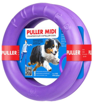 Пуллер Міді Puller Midi тренувальний снаряд для собак великих порід, зовнішній діаметр 19,5 см, товщина 3 см