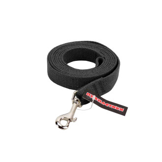 Повідець брезентовий "Пухнастики" чорний 20 мм/2 м