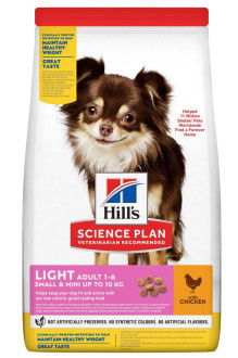 Хілс Hill's SP Canine Adult Small & Mini Light Chicken корм з куркою для собак до 10 кг від 1 до 6 років, 6 кг (604320)