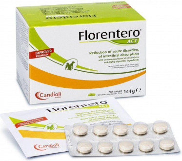 Флорентеро Акт Кандіолі Florento Act Candioli таблетки для нормалізації роботи шлунка собак і кішок, 10 таблеток