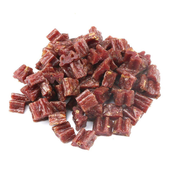 Ласощі "Селянські Смаколики" для собак,качині кубики з комахами , 1х1х1 см , 500г