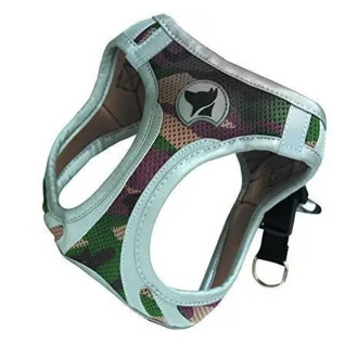 Шлея CROCI HIKING REFLECTIVE, мілітари, нейлон, L 46-53 см