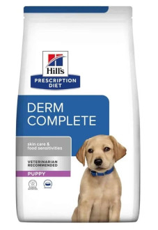 Хілс Hill's PD Canine Derm Complete Puppy корм для цуценят при харчовій алергії, атопічному дерматиті, 1,5 кг (607779)