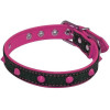 Нашийник CROCI FLUO JEANS, рожевий, кожзам / джинс, 2x40 см