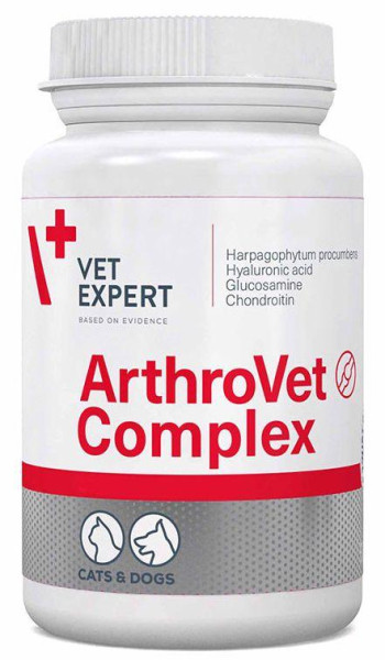 Артровет Комплекс ArthroVet  Complex Vetexpert для лікування захворювань суглобів у собак і кішок, 60 таблеток