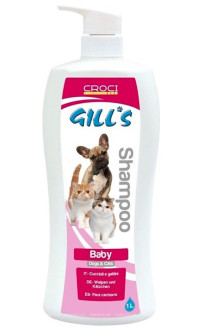Шампунь Croci Gill's Baby делікатний для цуценят і кошенят, не псує зір, УФ захист, 1 л (C3052126)