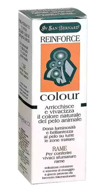 Стимулятор забарвлення Iv San Bernard Reinforse Colour Rame для мідної та рудої шерсті котів і собак, 30 мл