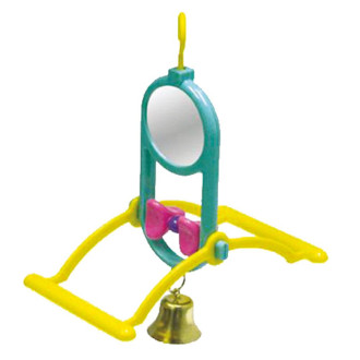 Іграшка для птахів TETRAPET Dodo, гойдалка з дзеркалом, 12*5,5*16,5 см