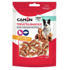 Ласощі для собак CAMON м'ясні шматочки з качки та тріски, 80 гр, 3,5*0,5 см