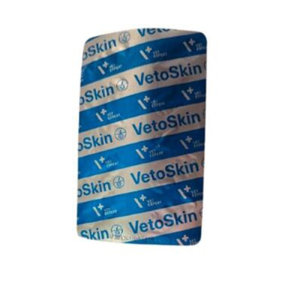 Ветоскін Vetoskin Vetexpert харчова добавка при дерматологічних захворюваннях шкіри у собак і кішок, 60 капсул (у блістерах)