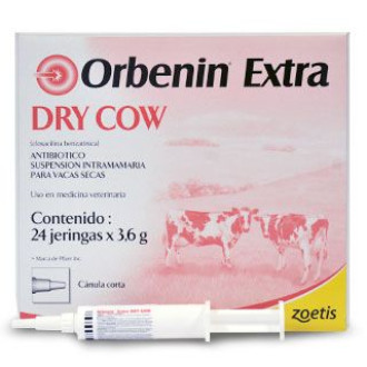 Орбенін EDC для профілактики та лікування маститу у корів у сухостійний період, шприц-катетер 3,6 гр