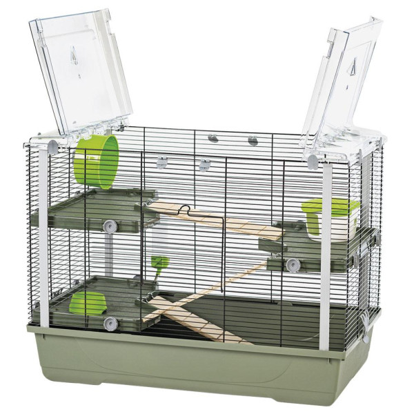 Клітка для кролів та морських свинок MPS EVA 23 GREEN/BLACK, 79x45x60h