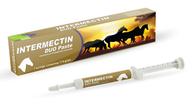 Інтермектін Дуо Паста Intermectin Duo Paste препарат від глистів для коней, шприц 7,74 гр