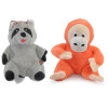 Іграшка для собак CAMON горила та єнот  плюшеві з пищалкою, 23 см