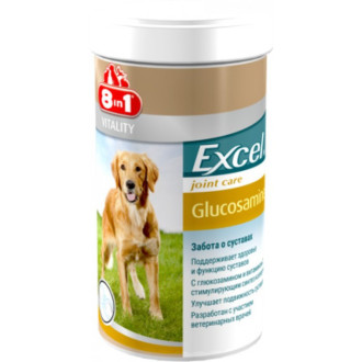 Вітаміни 8в1 Excel Glucosamine глюкозамін з вітаміном С для зміцнення суглобів собак, 55 таблеток