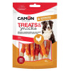 Ласощі для собак CAMON м'ясні кісточки з кукурудзяного крохмалю з куркою, 80 гр, 8 см