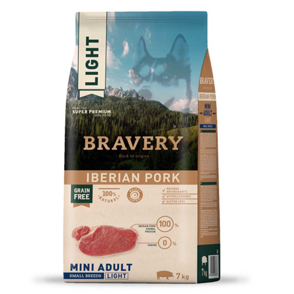 Бравері Bravery Iberian Pork Mini Adult Dog сухий корм з іберійською свининою для дрібних собак, 7 кг (6688)