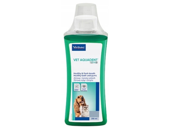 Vet Aquadent Fresh Virbac стоматологічний розчин для догляду за порожниною рота собак та кішок, 250 мл