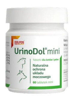 Урінодол міні Urinodol mini Dolfos для відновлення функцій сечової системи у собак, 60 міні таблеток