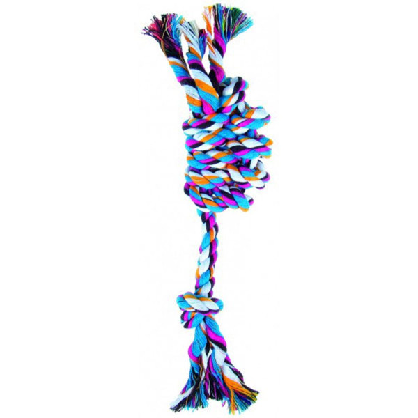 Іграшка для собак TETRAPET Dental Fum, канат грейфер з вузлами, 30 см