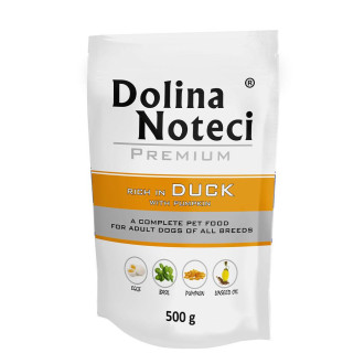 Пауч Dolina Noteci Premium для собак з качкою та гарбузом, 500 гр