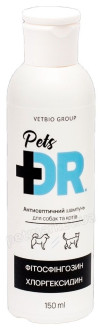 Доктор Петс Vetbio Dr.Pets антисептичний шампунь з фітосфінгозином, хлоргексидином для котів та собак, 150 мл