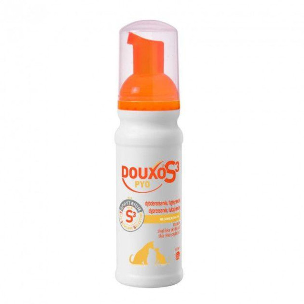 Мус Дукса Піо s3 Ceva Douxo Pyo S3 антибактеріальний протигрибковий очищающий для кішок і собак, 150 мл